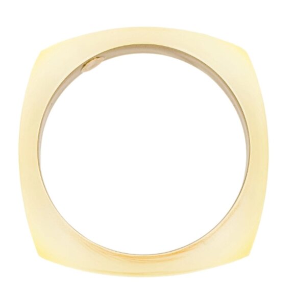 Alexis Bittar | Lucite Neon Yellow Square Bangle - Picture 3 of 8